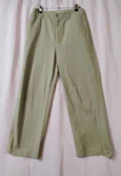 UNITED ARROWS ベージュ ワイドパンツ コットン混紡