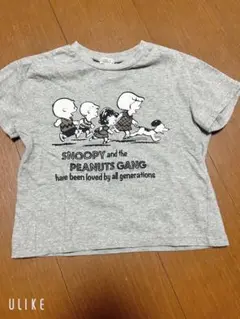 スヌーピー ピーナッツギャング Tシャツ キッズサイズ グレー