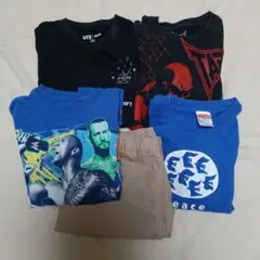 男の子 夏服 まとめ売り 古着 レア 派手 マイクラ プロレス キッズ 140