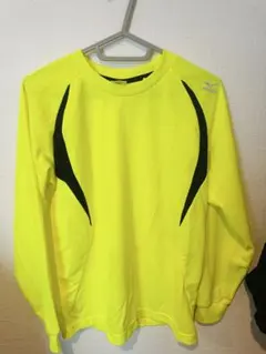 Mizuno 蛍光イエロー 長袖シャツ