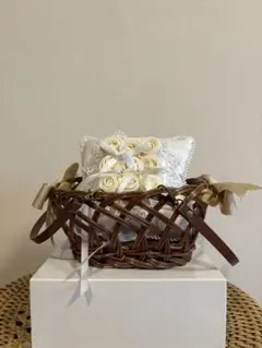 リングボーイ リングガール　籠カゴ　リングピロー　結婚式セット 【美品/希少品】