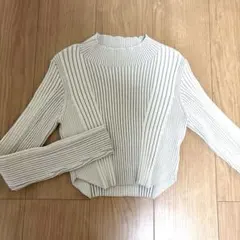 PAGEBOY ショート丈 リブニット プルオーバー