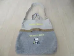再値下げ！スヌーピー　ボアバッグ　グレー色★★　美品♪