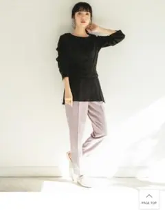 【未使用に近い】ローリーズファーム　ラク美シルエットテーパーパンツ