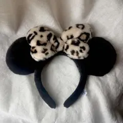 ミニーちゃん カチューシャ ヒョウ柄 ディズニー
