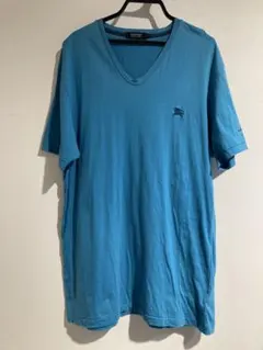 BURBERRY BLACK LABEL Vネック Tシャツ ブルーのサムネイル