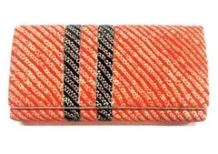 《レトロ》和装小物　バッグ　クラッチバッグ　赤色系