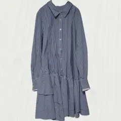 最終価格 Apuweiser-riche アシメティアードシャツワンピース - メルカリ
