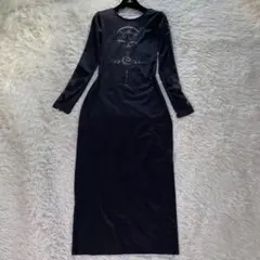 【レア限定品】メルトザレディ　タイトワンピース　星座　タトゥー　ブラック