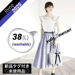 Rene2025♡可愛いフラワーブラウス34 ♡ホワイト - メルカリ