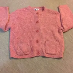 ユニクロ ピンク カーディガン L