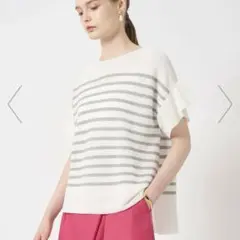 極美品 25SS ANAYI 和紙ガーター2WAYチュニックプルオーバー 2万