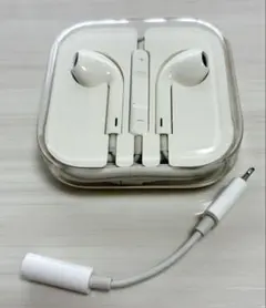 Apple 純正　イヤホン　3.5mmジャックアダプタ付き