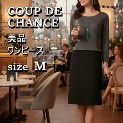 【美品】COUP DE CHANCE ドッキングワンピース Mサイズ 上品