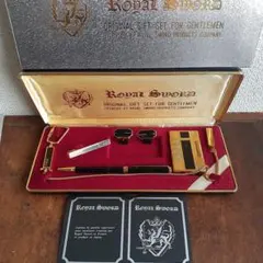 Royal Sword ギフトセット 18KGP ライター ペン カフス