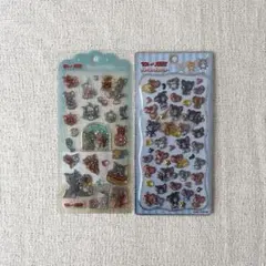 トムとジェリー　シール　２枚セット　新品未開封　プチドロップ　ドロップジェリー