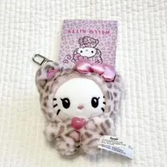 ハローキティ ギャルクマ ピンク ヒョウ柄 ぬいぐるみ キーホルダー y2k