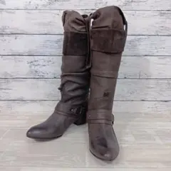 アルフレッドバニスター/レザーロングブーツ/レザー×スエード/SIZE 35のサムネイル