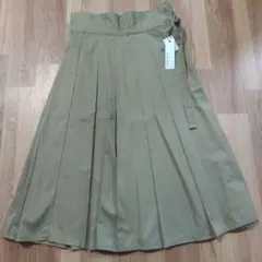 ニコアンド　ツイルタックラップロングスカート