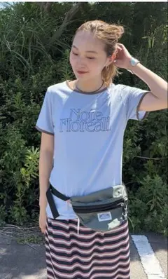 mignon リンガーTシャツ ライトブルー