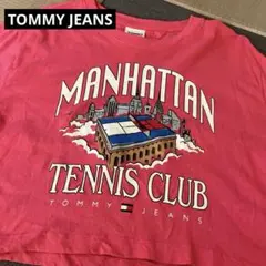 TOMMY JEANS半袖Tシャツ　Mサイズ　ピンク　短丈　ピンク