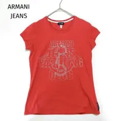 ARMANI JEANS Tシャツ 半袖 ロゴプリント レッド 38のサムネイル