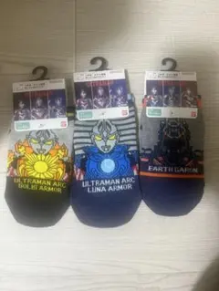 【新品・未使用】ウルトラマンソックス3足セット