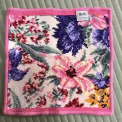 FEILERピンク 花柄 タオルハンカチ
