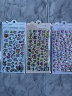 3Dクリスタルシール　3枚セット