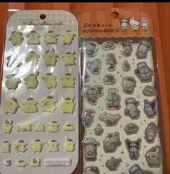 サンリオ　ポムポムプリン　シール2点セット