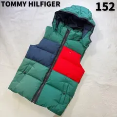 TOMMY HILFIGER 2way 刺繍ロゴ フード付ダウンベスト 152