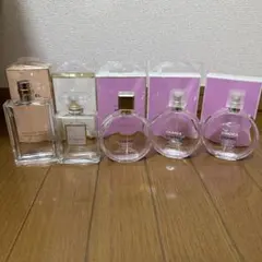 【香水空瓶】シャネル チャンスなどレディース香水空瓶100mlサイズ×5箱