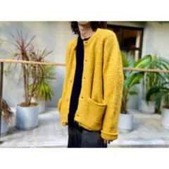 【stein】キッドモヘアカーディガン イエローのサムネイル