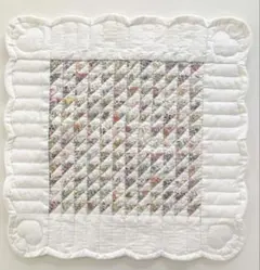 リバティ LIBERTY. タペストリー ハート ホワイトキルト ハンドメイド