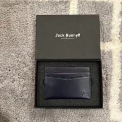 Jack Bunny!! ネイビー レザー パスケース