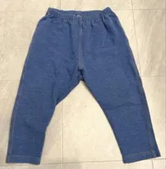ユニクロ　レギンス　ズボン　リラックスフィット　90 デニム　10部丈　美品
