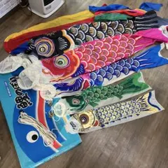 KO29 鯉のぼり4m 積美鯉 吹流しと鯉3匹 鯉のぼり単品 黒鯉4m - メルカリ