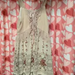 アクシーズファム ノースリーブワンピース ベージュ