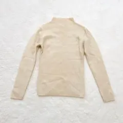 ♡ミッシェルクラン♡ 長袖リブニット　セーター　シンプル　無地　ウール100%