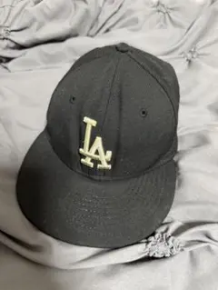 NEW ERA LA ブラックキャップ 7 1/4