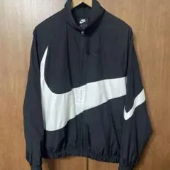 【ビッグスウォッシュ！】NIKE ナイキ　ナイロンジャケット　ブラック　黒