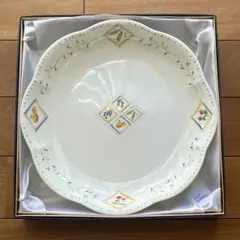 【未使用】MIKASA ボーンチャイナ 平鉢 皿 28cm