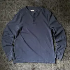 00s サーマル ヘンリーネック ロンＴ グランジ Y2K 古着 大人気