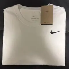 新品 ナイキ NIKE 長袖 ドライ Tシャツ ホワイト L