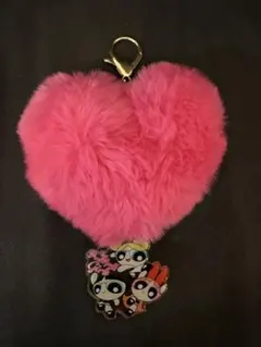 パワーパフガールズ ハート型キーホルダー