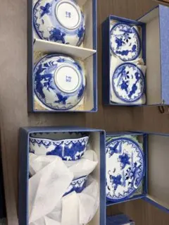 有田焼 鍋島華山 唐子絵柄 中皿10枚 昭和レトロ 和食器 割烹料理料亭