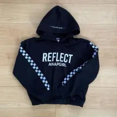 ANAP GIRL アナップガール　裏起毛パーカー　黒　Mサイズ　160