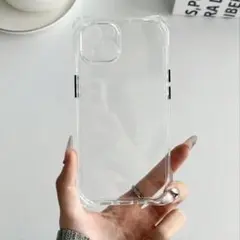 スマホケース　ストラップ用コーナーホール付　iPhone17 クリア