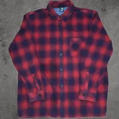 オンブレチェック　ネルシャツ　2XL