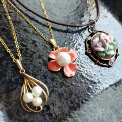 ★綺麗★【花と風のアリス】Silver刻印入★ 可愛い パール ネックレスセットのサムネイル